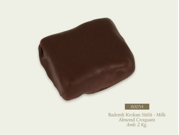 Bademli Krokan Sütlü Çikolata - İstanbul Toptan Çikolata Sipariş Firması Firmaları Fiyatları