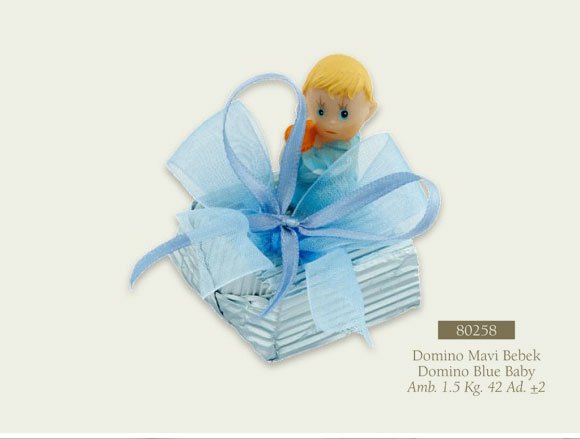 Domino Mavi Bebek Mabel Çikolata Sipariş Toptan